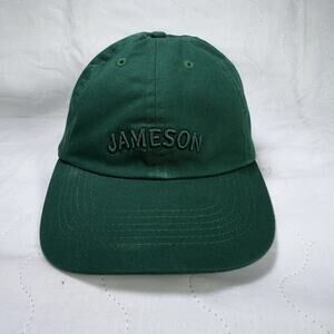 Jameson Irish Whiskey Hat Cap Mens Green Strap Back Casual Embroidered